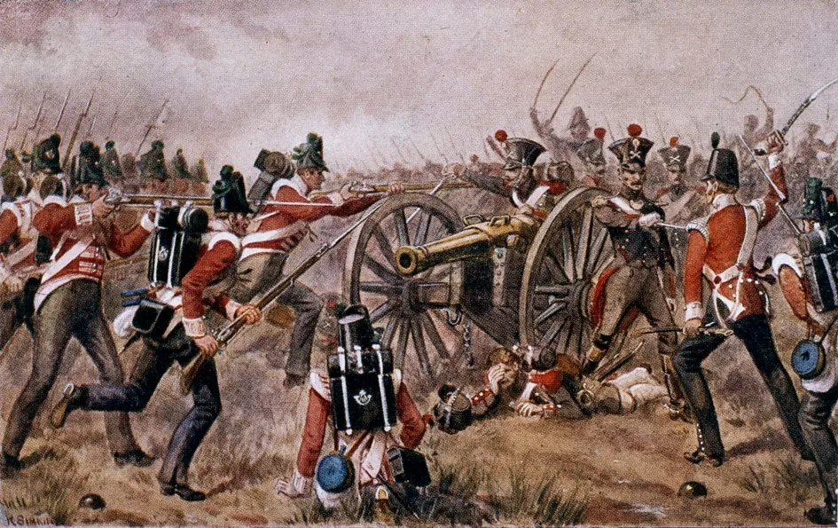 El 43.º regimiento británico durante la batalla de Sabugal